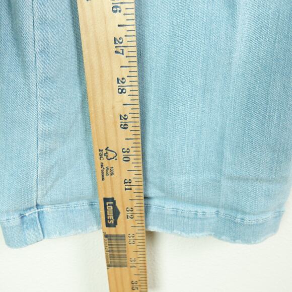Spanx Jeans Womens SZ M Flared Bellbottom Bootcut Leg Slim Fit High Rise Pull On - Picture 6 of 10